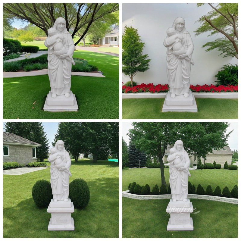 Marble Mother Teresa Garden Statue Application Scenes