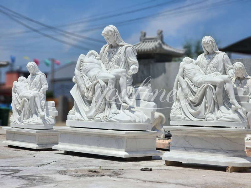 Marble Pieta sculptures from YouFine Factory on display (1)