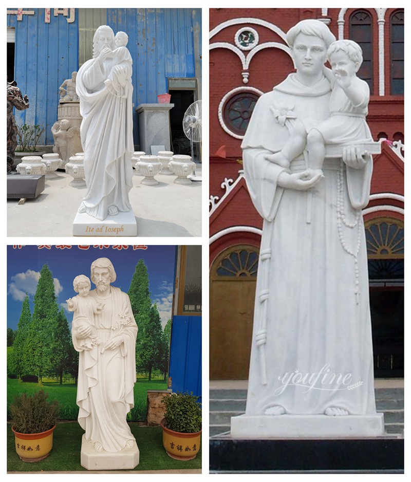 Marble St Joseph Statue