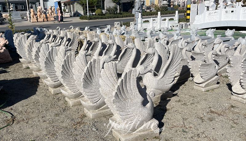 Marble Swan Statue in Stock (1)