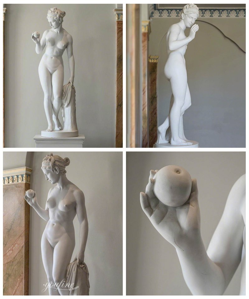 Marble Venus with the Apple Sculpture Details