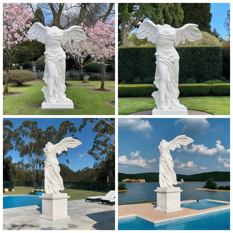 Marble Winged Statue of Victory Samothrace Application Scenes