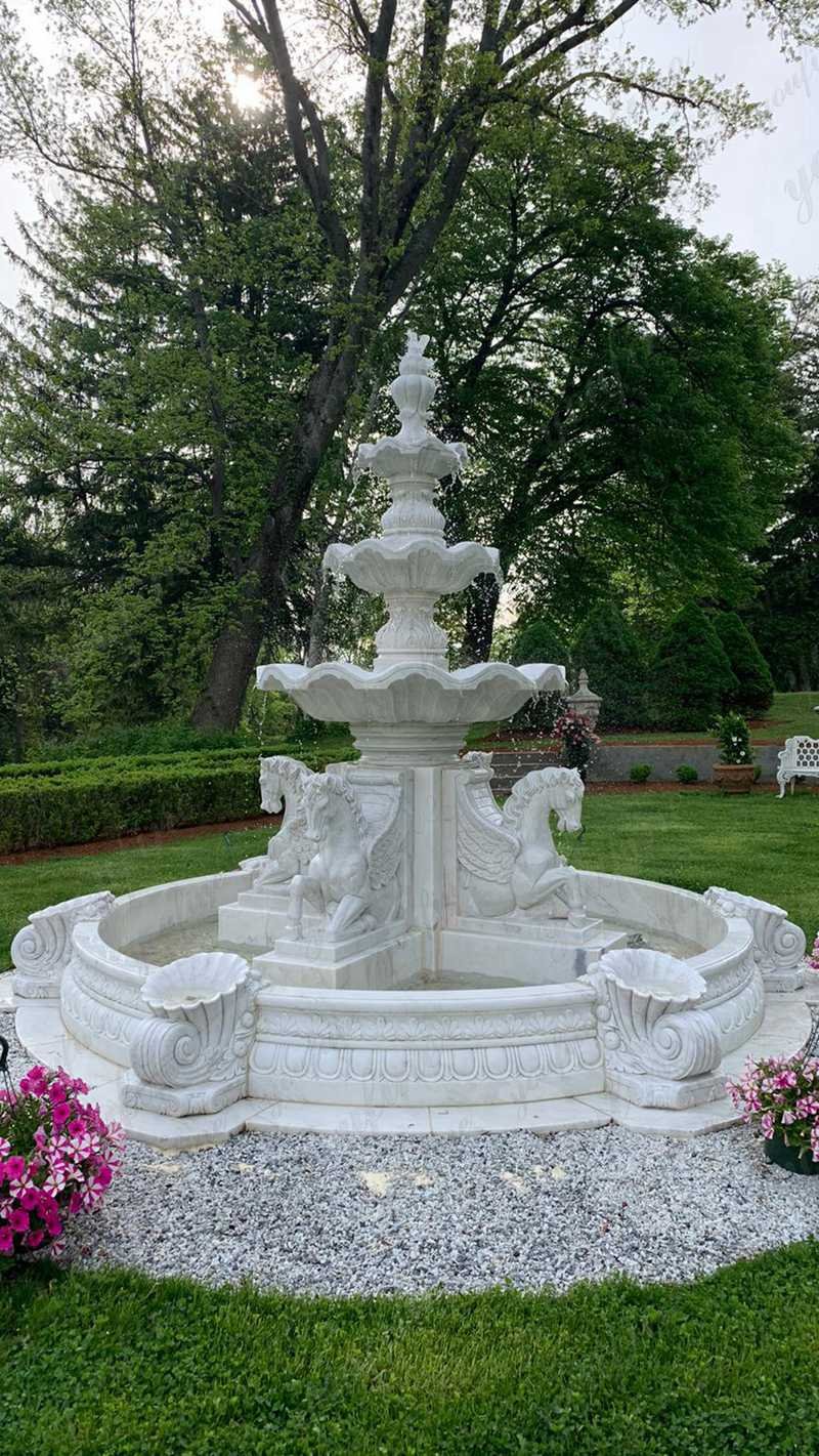 Marble fountain for garden decoration (4)