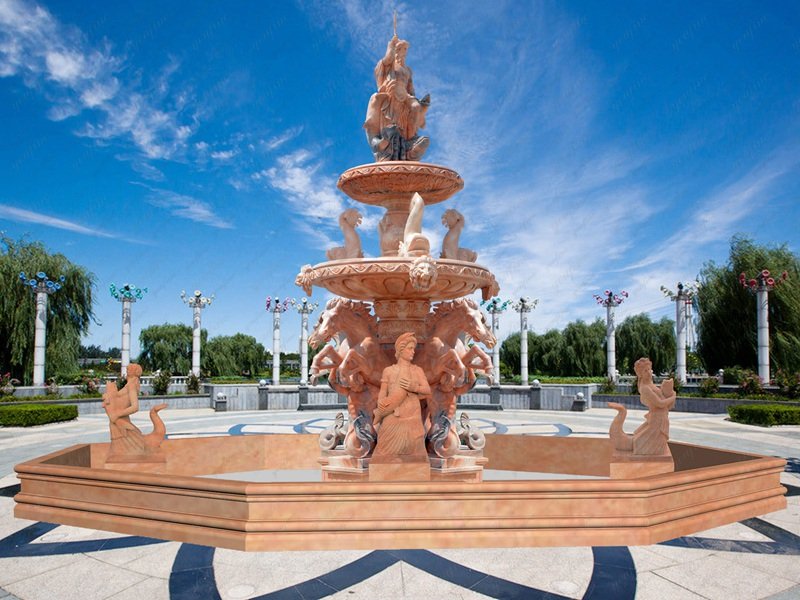 Marble fountain for square decoration (2)