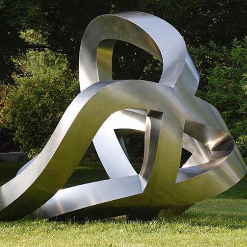 Matte Stainless Steel Sculpture