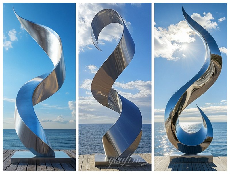 More Modern Novel Curved SS Sculptures