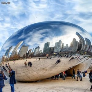 Modern Stainless Steel Cloud Gate Sculpture - YouFine Art Sculpture