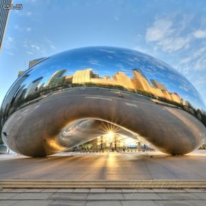 Modern Stainless Steel Cloud Gate Sculpture - YouFine Art Sculpture