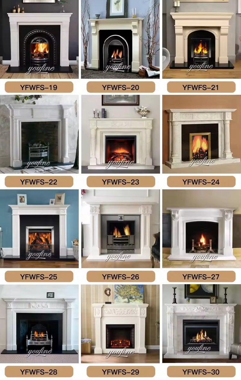 More Affordable Marble French Fireplace Mantels for Sale (2)