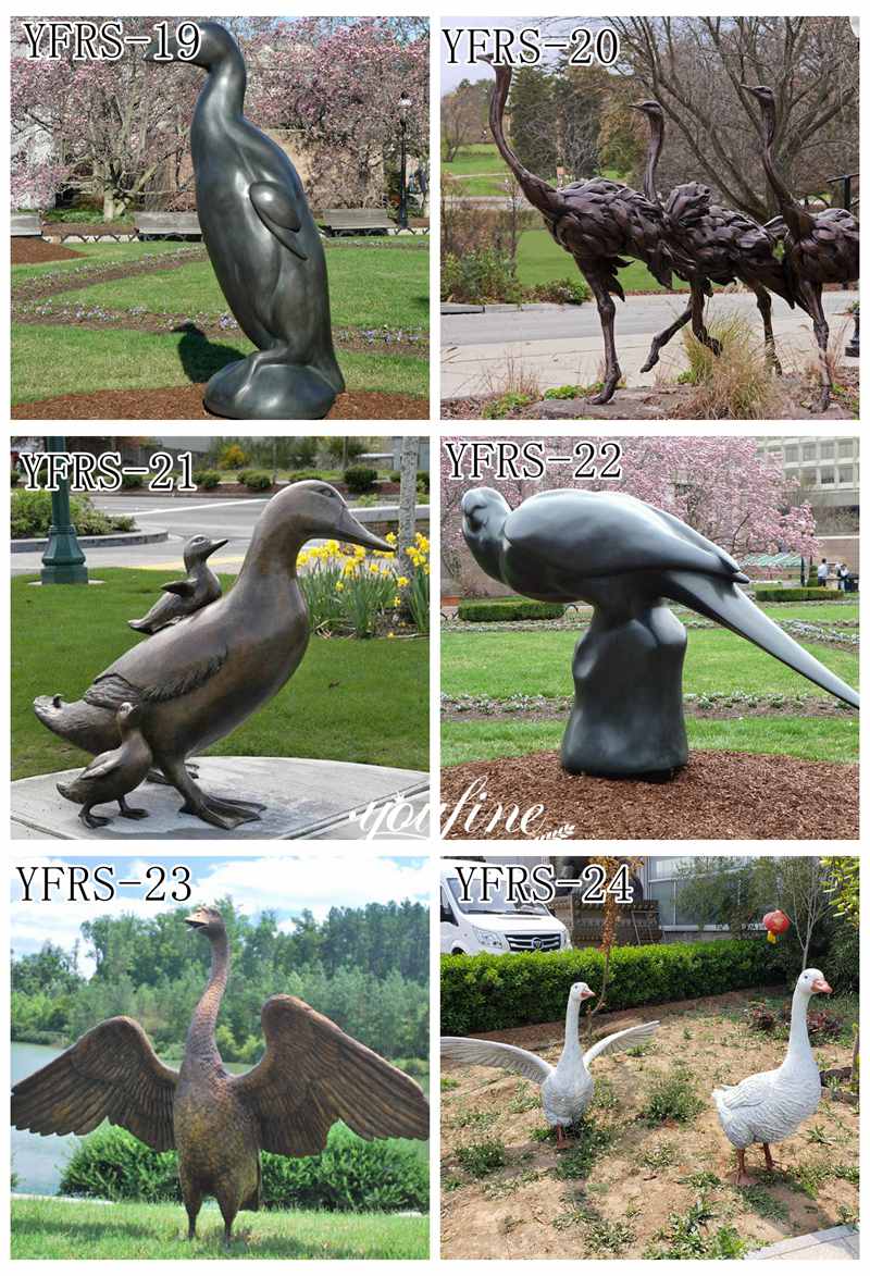 More Bronze Bird Sculptures (2)