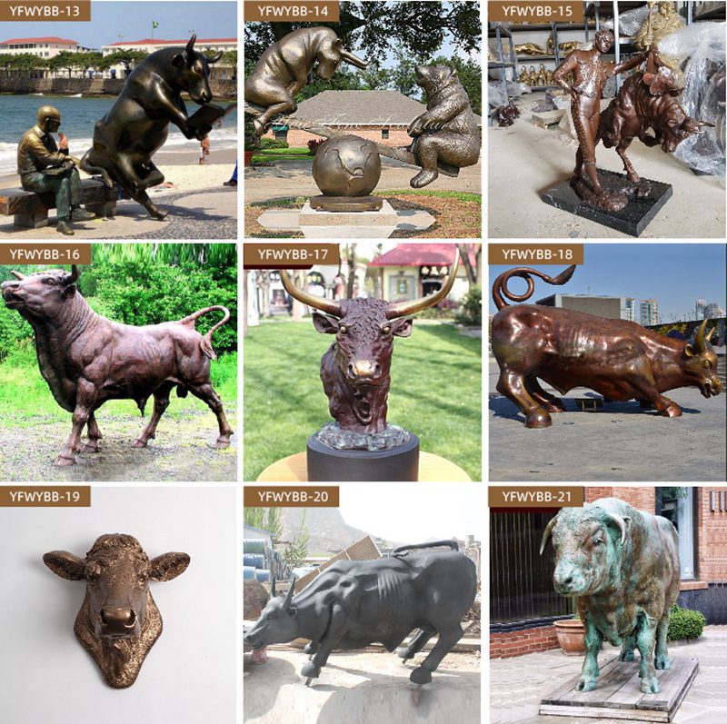 More Bronze Bull Statues