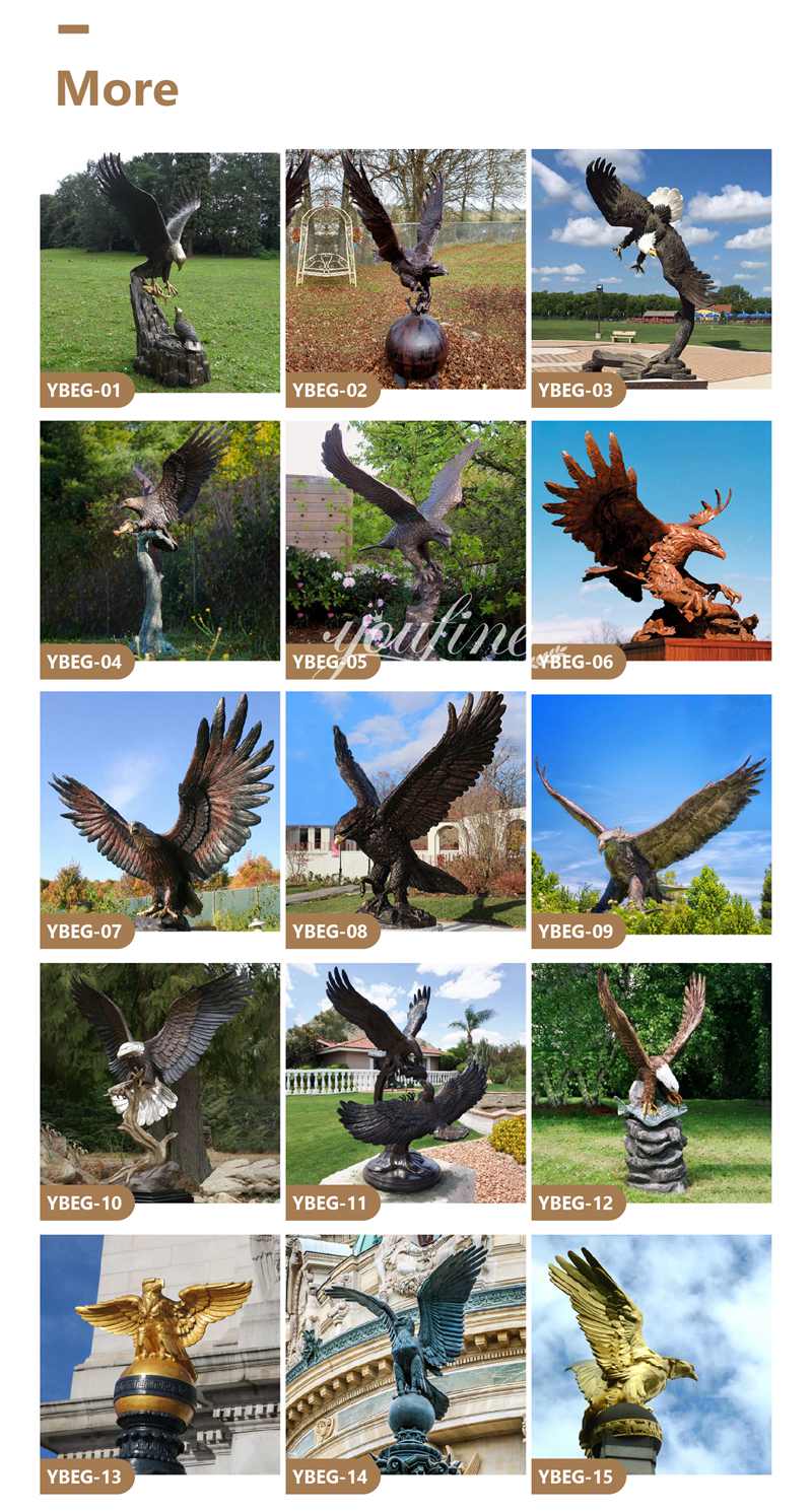 More Bronze Eagle Statues