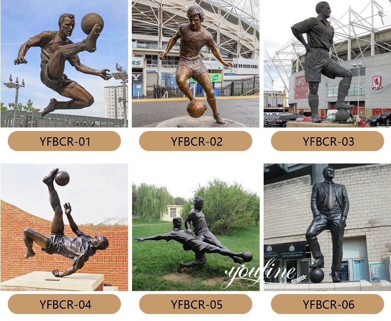 More Bronze Football Statues