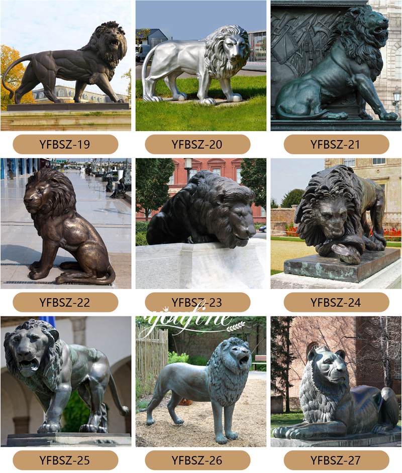 More Bronze Lion Sculptures (3)