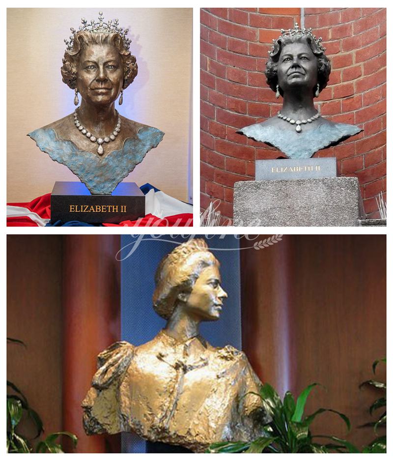 More Bronze Queen Elizabeth II Busts