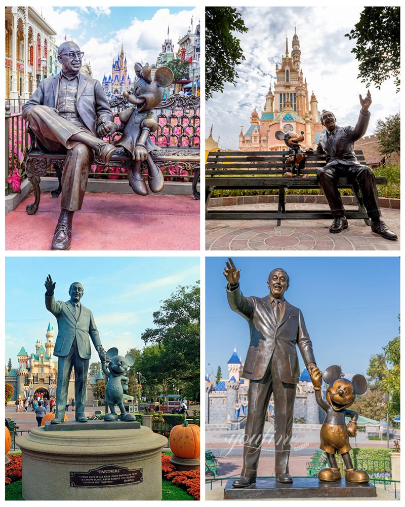 More Disney series bronze sculptures