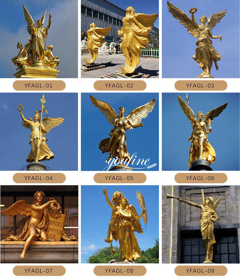 More Gold Angel Statue Options