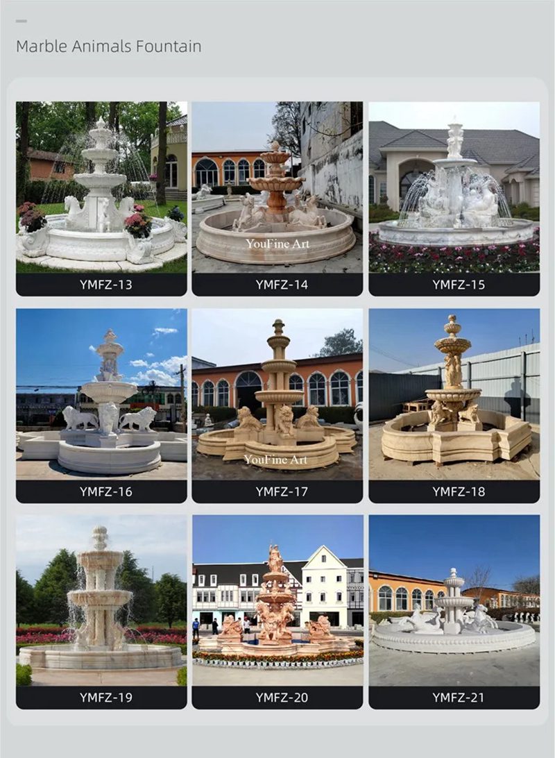 More Marble Animal Fountains