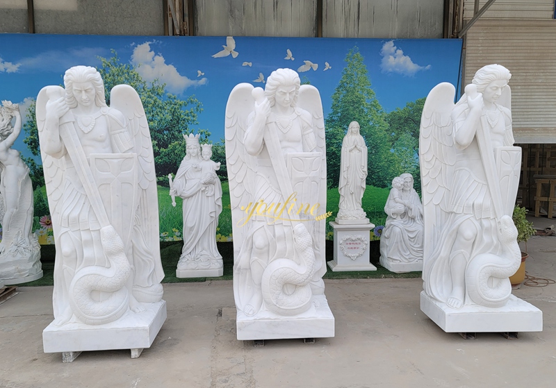 More Marble St. Michael Sculptures in stock 