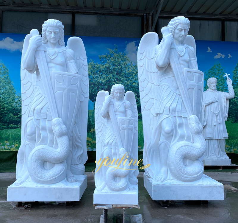 More Marble St. Michael Sculptures in stock 