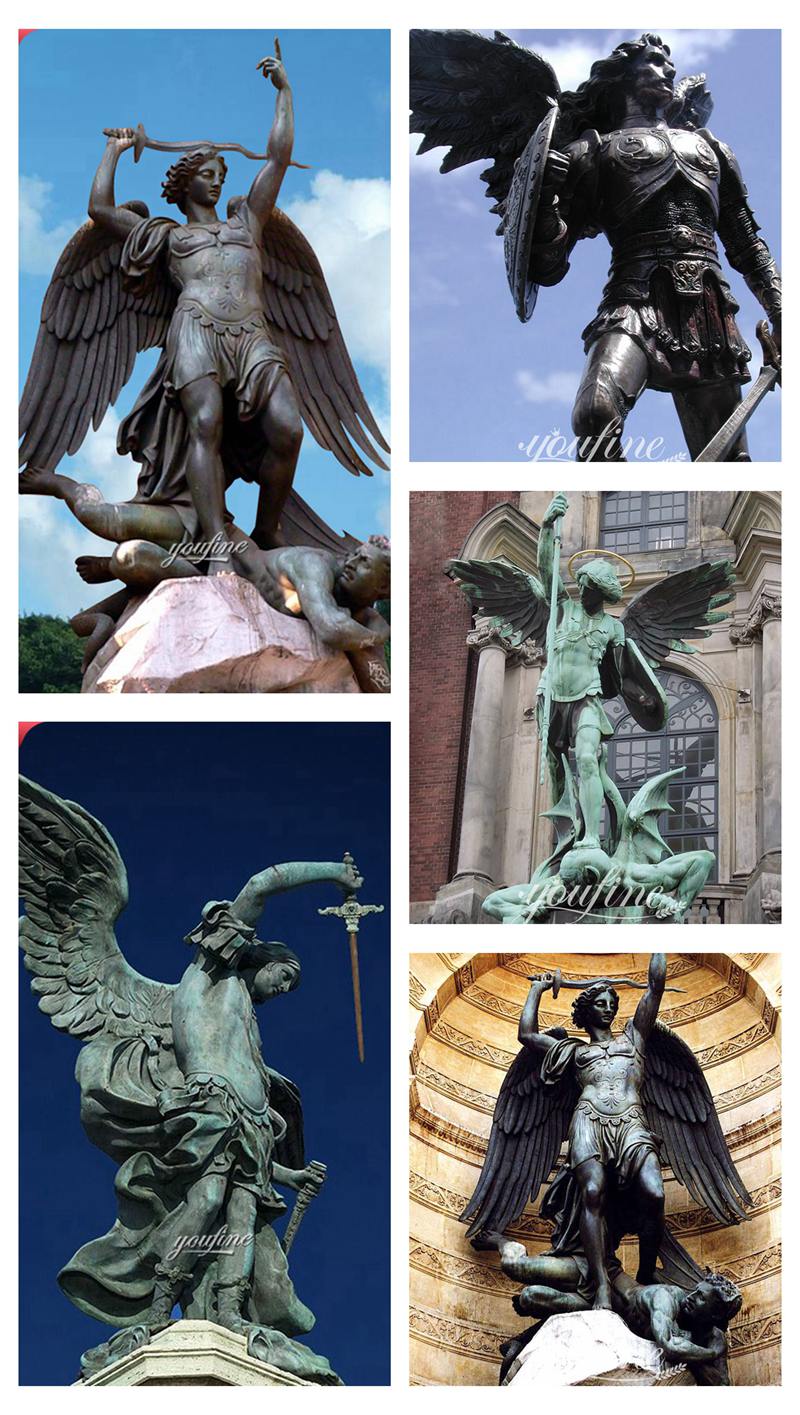 More St Michael Bronze Statue Styles