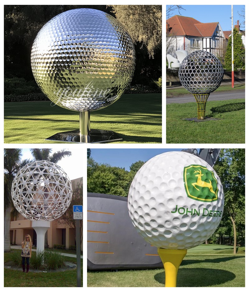 More Stainless Steel Golf Ball Sculptures