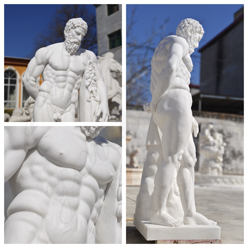 Muscular Greek sculpture Details