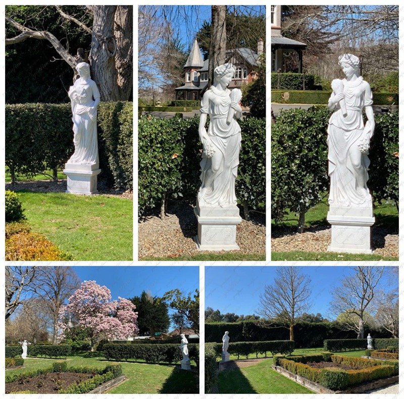 New Zealand marble four seasons garden statues feedback