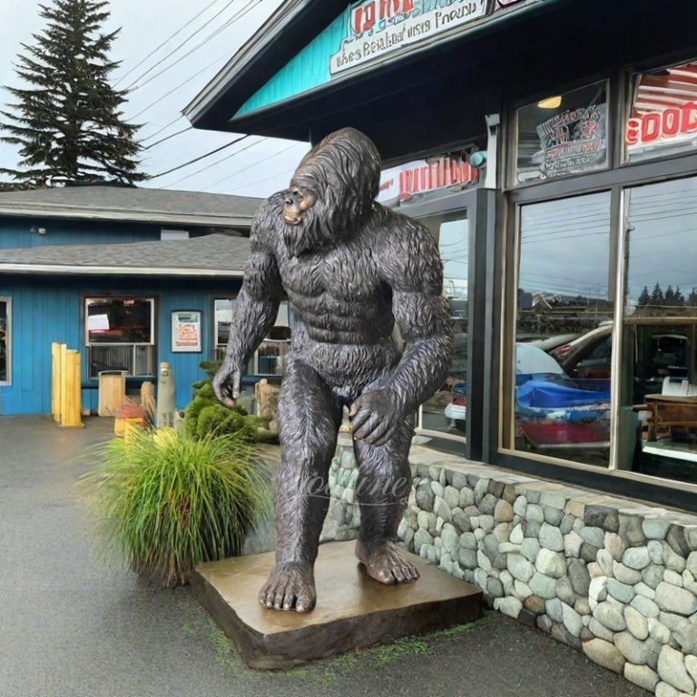 Outdoor Bronze Sasquatch Statue