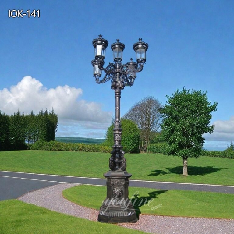 Outdoor Black Lighting Cast Iron Street Lamps