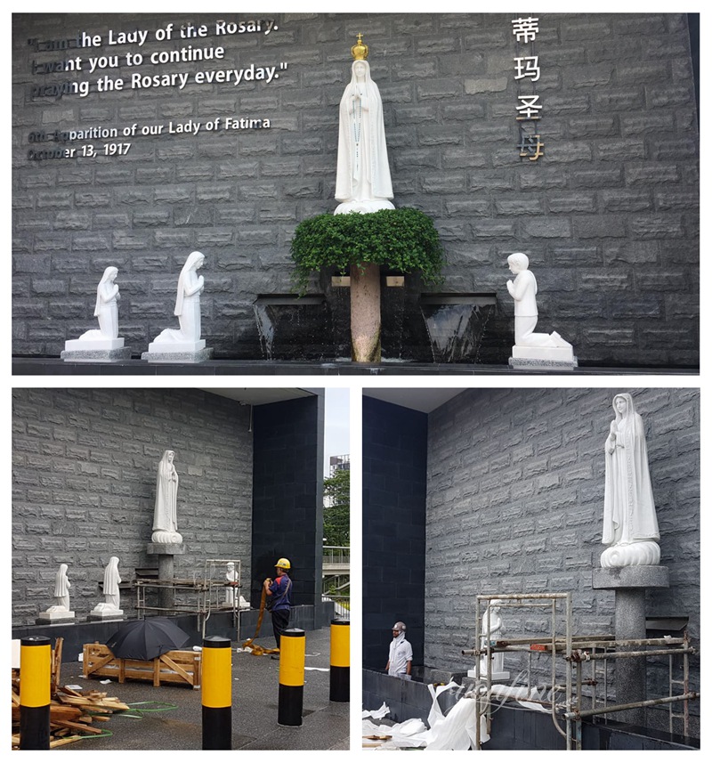 Outdoor Marble Our Lady of Fatima Statue Customer Feedback