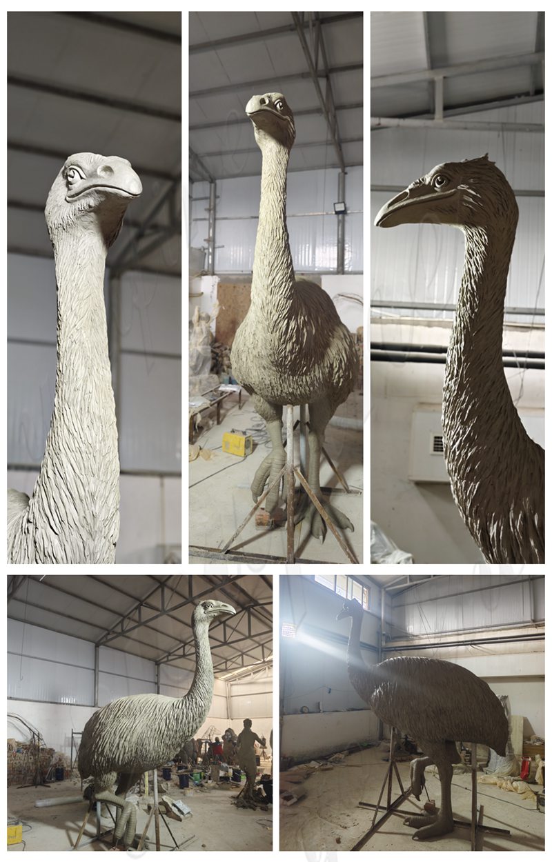 Ready-made Clay Model for Ostrich Statue