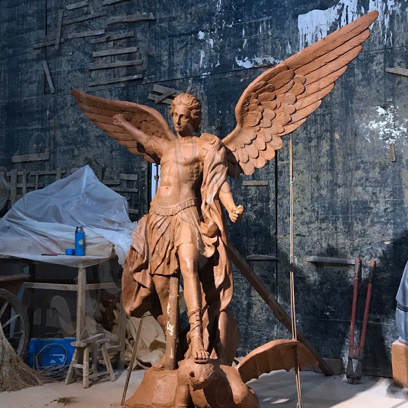 Saint Michael Statue Clay Model