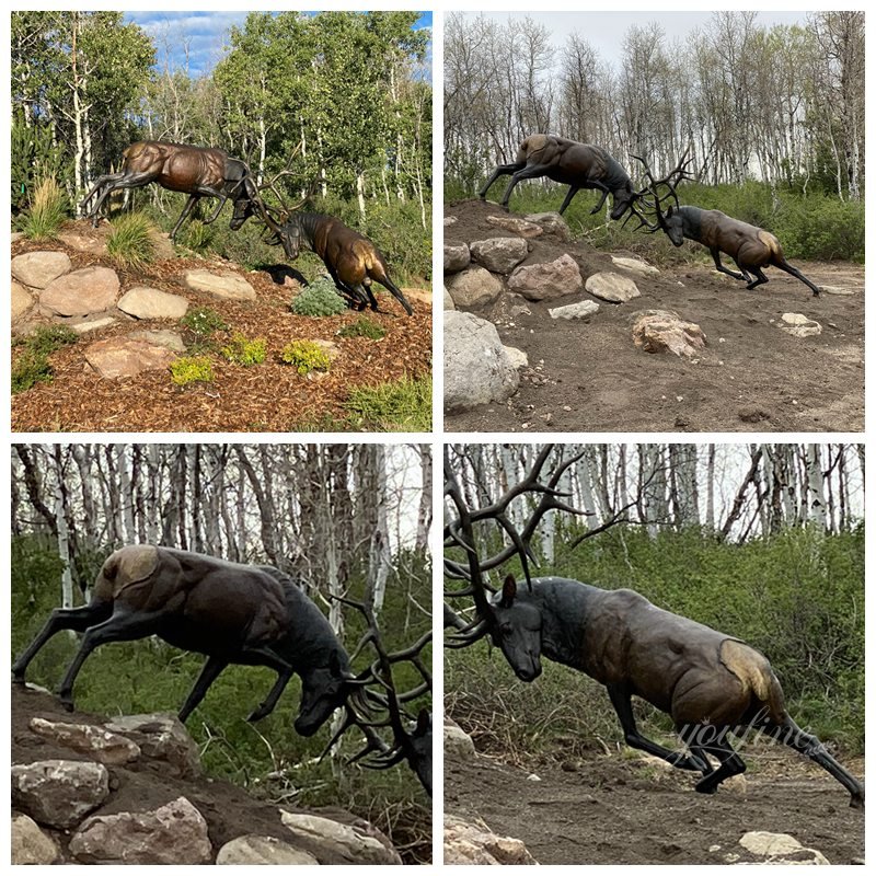 Salt Lake City fighting deer sculpture customer feedback