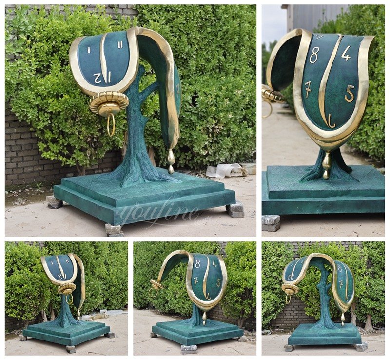 Salvador Dali Bronze Melting Clock Sculpture Replica from YouFine Factory