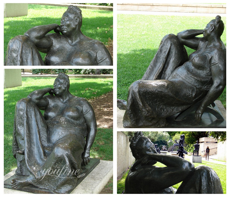 Sitting Woman Sculpture Details