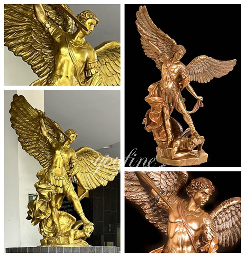 St Michael Bronze Statue Details