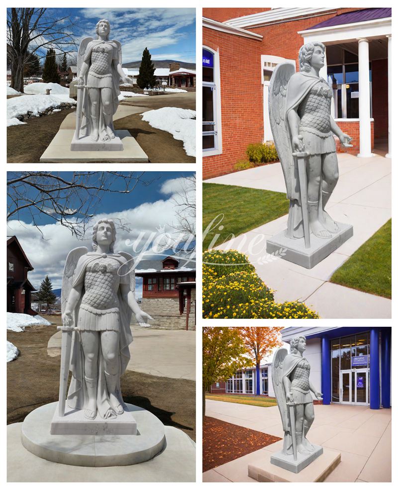 St Michael Garden Statue Application Scenes