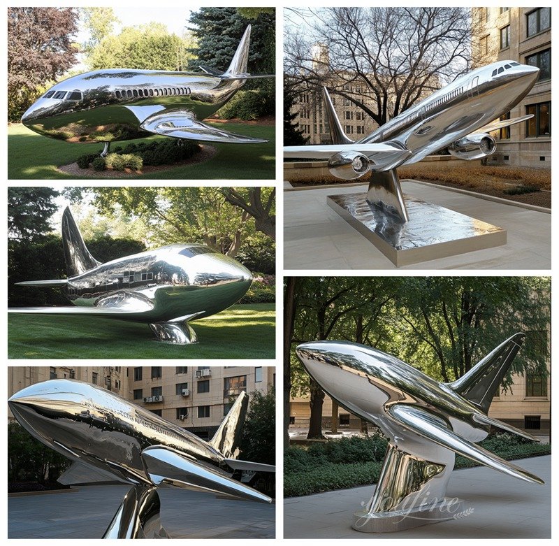 Stainless Steel Airplane Statue Application Scenes