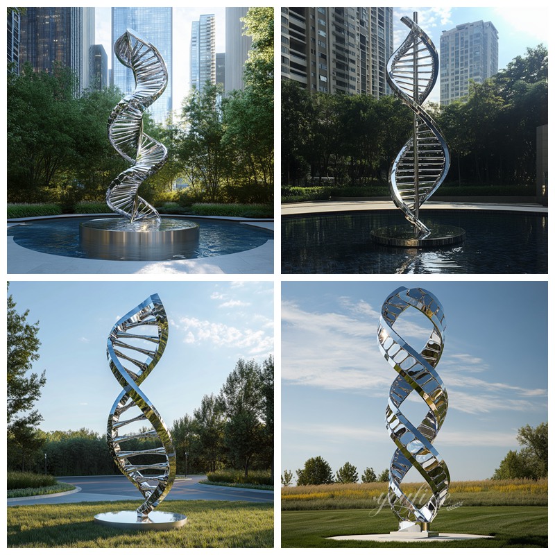 Stainless Steel DNA Sculpture Application Scenes