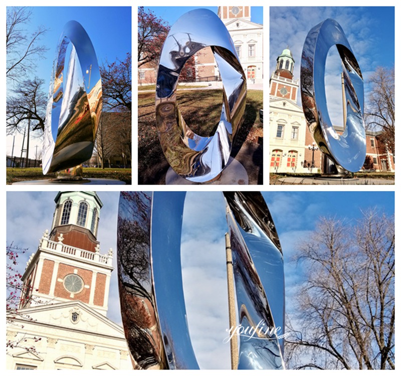 Stainless Steel Mobius Strip Sculpture Details