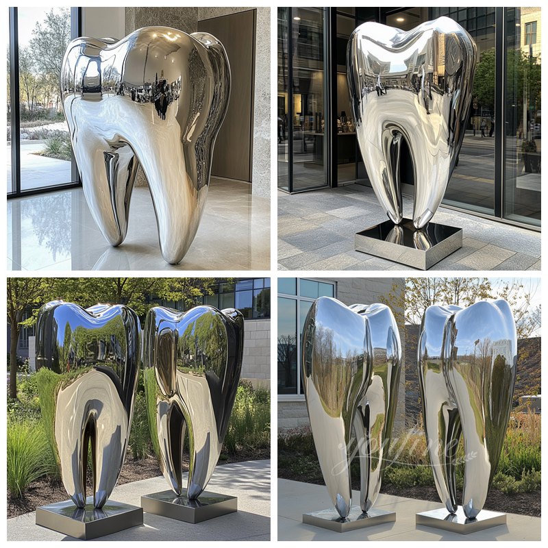 Stainless Steel Teeth Statues Application Scenes