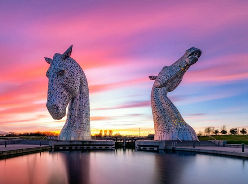 The Kelpies-Stainless Steel Big Horse Head Sculpture