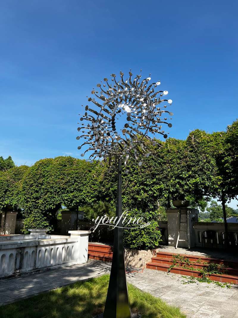 Vietnamese stainless steel kinetic wind sculpture feedback