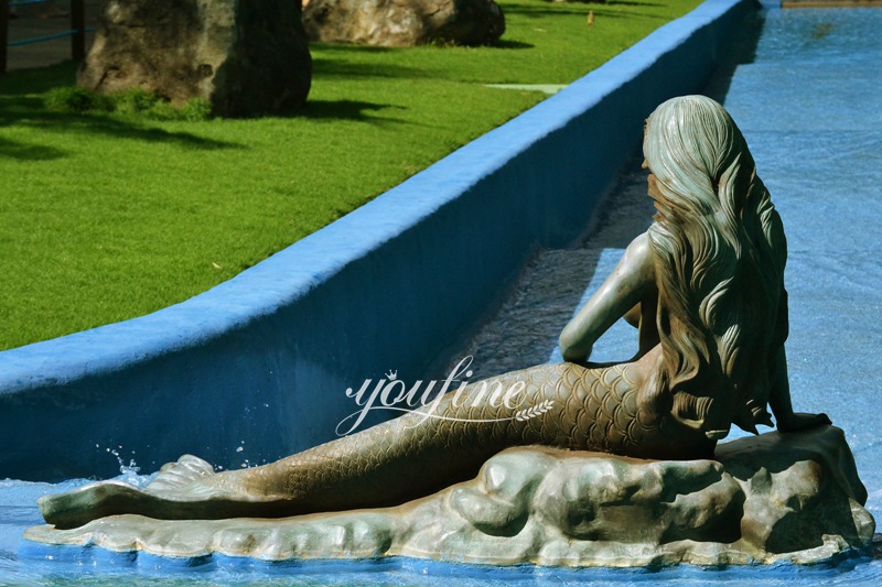 Water Pond Decorative Large Outdoor Mermaid Statues for Sale (3)