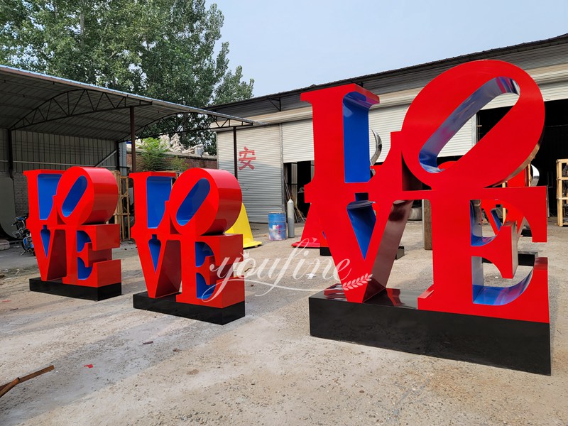 YouFine stainless steel love sculpture stocks