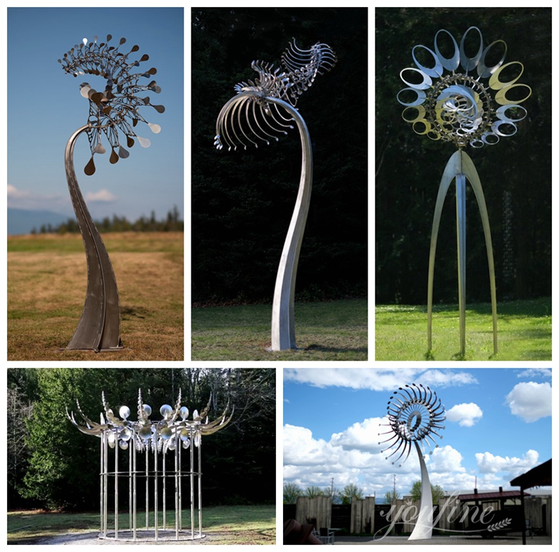 beautiful large kinetic metal wind spinners