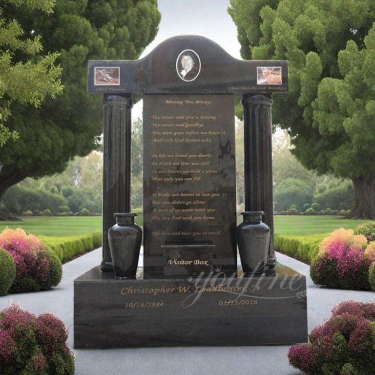 First-class Quality Black Marble Headstone