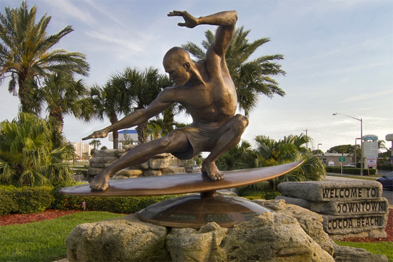 bronze Kelly Slater statue