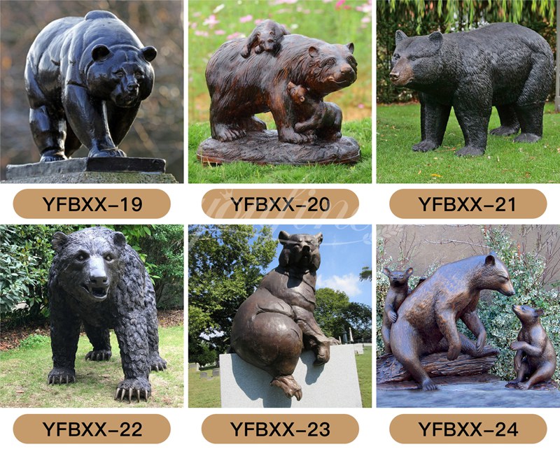 bronze bear statues (1)